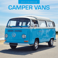 2025 Calendar Camper Vans 16-Month Square Wall Red Robin RR250299