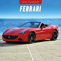 2025 Calendar Ferrari 16-Month Square Wall Red Robin RR250312