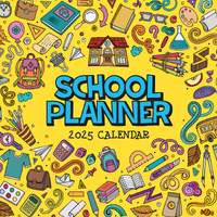 2025 Calendar School Planner 16-Month Square Wall Red Robin RR250330