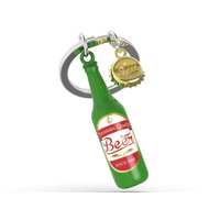 Metalmorphose Miniature 3D Metal Keychain - Beer MTM-KBE