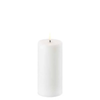 Uyuni Lighting Pillar Flameless Candle 7.8 x 15.2cm - Nordic White NW-C78015