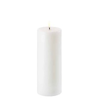 Uyuni Lighting Pillar Flameless Candle 7.8 x 20.3cm - Nordic White NW-C78020