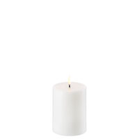 Uyuni Lighting Pillar Flameless Candle 7.8 x 10.1cm Nordic White NW-C78010