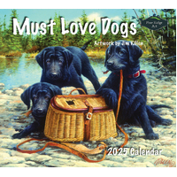 2025 Calendar Must Love Dogs by Jim Killen Wall, Pine Ridge 5987