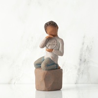 Willow Tree Figurine Love You Too (Darker Skin), Whitehill 28115