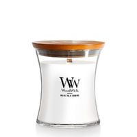 WoodWick Scented Candle White Tea & Jasmine Medium 275g WW92062