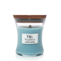 WoodWick Scented Candle Sea Salt & Cotton Medium 275g WW92063