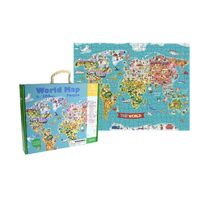 Tookyland Jigsaw Puzzle 500 Piece World Map, Eleganter LT012