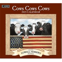 2025 Calendar Cows Cows Cows by Lowell Herrero Wall, Lang 25991001909