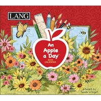 2025 Calendar 365 Daily Thoughts An Apple A Day by Susan Winget Boxed, Lang 25991015500