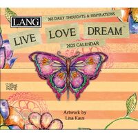 2025 Calendar 365 Daily Thoughts Live Love Dream by Lisa Kaus Boxed, Lang 25991015506