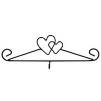 LANG Calendar Wall Hanger Wrought Iron Hearts 1018002