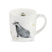 Wrendale Designs Mug 300mL Country Gent Badger, Whitehill MMKH5629-XS