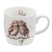 Wrendale Designs Mug 300mL Birds Of A Feather Owl, Whitehill MMML5629-XS