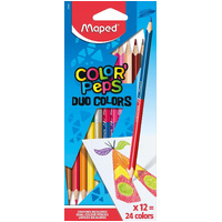 Maped Colour Pencils Color Peps Duo Colors Pack of 12 8829600