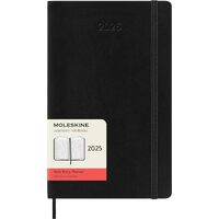 2025 Diary Moleskine Large Daily Soft Cover Black M-DSB12DC3Y24