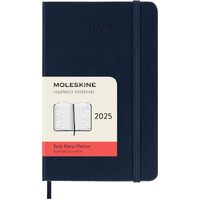 2025 Diary Moleskine Pocket Daily Hard Cover Sapphire Blue M-DHB2012DC2Y24