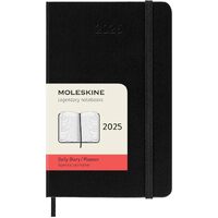 2025 Diary Moleskine Pocket Daily Hard Cover Black M-DHB12DC2Y24