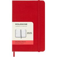 2025 Diary Moleskine Pocket Daily Hard Cover Scarlet Red M-DHF212DC2Y24