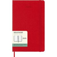 2025 Diary Moleskine Large Weekly Notebook Hard Cover Scarlet Red M-DHF212WN3Y24