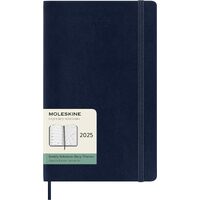 2025 Diary Moleskine Large Weekly Notebook Soft Cover Sapphire Blue
