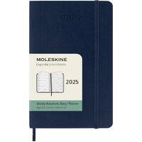 2025 Diary Moleskine Pocket Weekly Notebook Soft Cover Sapphire Blue