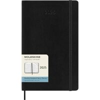 2025 Diary Moleskine Large Monthly Soft Cover Black M-DSB12MN3Y24