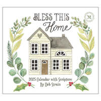 2025 Calendar Bless This Home w/ Scripture by Deb Strain Wall, Legacy WCA93005