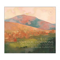 2025 Calendar Hopeful Horizons With Scripture by Julia Purinton Wall, Legacy WCA93380