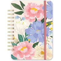 2025 17-Month Planner Do It All Bella Flora Weekly/Monthly Orange Circle Studio 25336