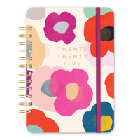 2025 17-Month Planner Do It All Summer Poppies Weekly/Monthly Orange Circle Studio 25337