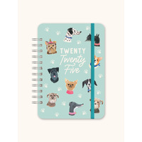 2025 17-Month Planner Do It All Doggone Cute Weekly/Monthly Orange Circle Studio 25338