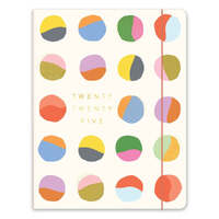 2025 17-Month Planner Just Right Painter's Palette Weekly/Monthly Orange Circle Studio 25351