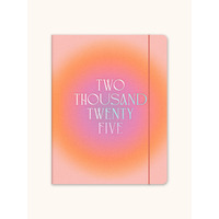 2025 17-Month Planner Just Right Sunset Splash Weekly/Monthly Orange Circle Studio 25352