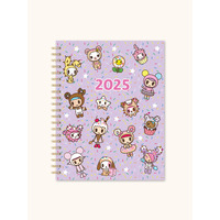 2025 17-Month Planner Spiral Tokidoki Donutella Extra Large Weekly/Monthly Orange Circle Studio 25428