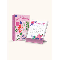 2025 Calendar Botanical Bliss Plant & Bloom Desk Orange Circle Studio 25200