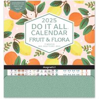 2025 Calendar Fruit & Flora Do It All Wall Orange Circle Studio 25075