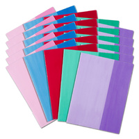 ConTact Book Sleeves A4 Slip-On Reusable Pack of 25 Assorted Tints