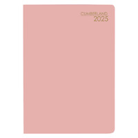 2025 Diary Cumberland Pocket A7 Week to View Pink 77ASS25