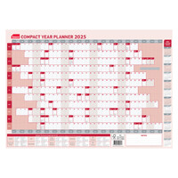 2025 Year Planner Sasco 594x420mm Compact Wall 1043525