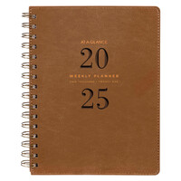 2025 Planner At-A-Glance Signature A5 Weekly/Monthly Brown AAG300225