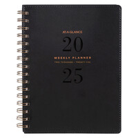 2025 Planner At-A-Glance Signature A5 Weekly/Monthly Black AAG300925