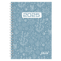 2025 Diary Cumberland Student A5 Week to View Blue Ocean 57PSWMG25