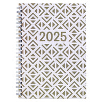 2025 Diary Cumberland Karella Fashion A5 Day to Page Bronze Spiral 51KR25