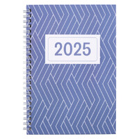 2025 Diary Cumberland Karella Fashion A5 Week to View Blue Spiral 57KR25