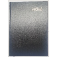 2025-2026 Financial Year Diary Cumberland Casebound A4 Week to View Black 47CFY2526