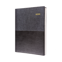 2024 Diary Collins Vanessa A4 Day to Page Black 145.V99
