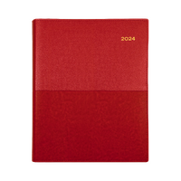 2024 Diary Collins Vanessa Quarto Week to View Red 325.V15