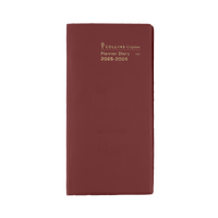 2025-2026 2-Year Diary Collins Colplan B6/7 Month to View Plain Red 11W.V15 PL