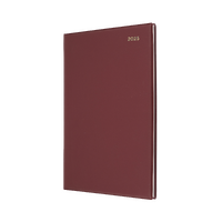 2025 Diary Collins Belmont Desk A4 Week to View Burgundy 347.V78